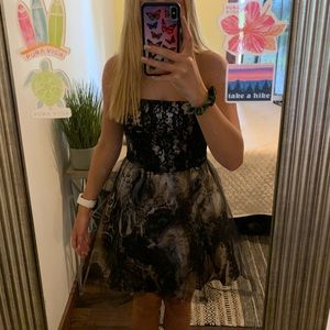 Leopard Print Deb Homecoming Dress